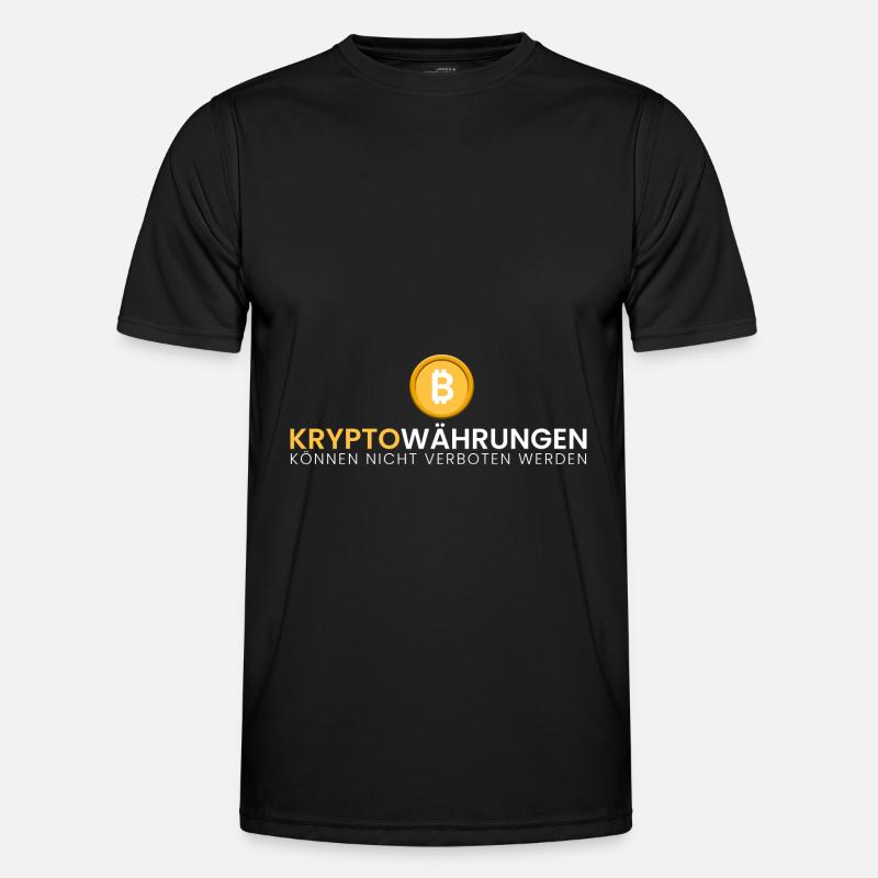 Kryptos = kein Verbot - Männer Funktions-T-Shirt - Schwarz