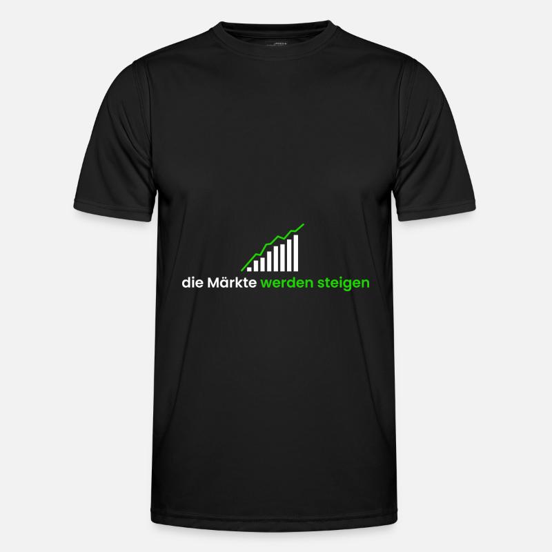 die Märkte werden steigen - Männer Funktions-T-Shirt - Schwarz