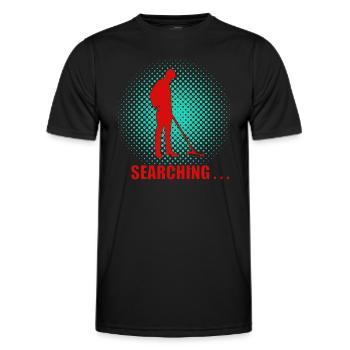 Sondengänger - Sondeln - Männer Funktions-T-Shirt - Schwarz - Vorne - AI Model Male 178 dark (178cm)