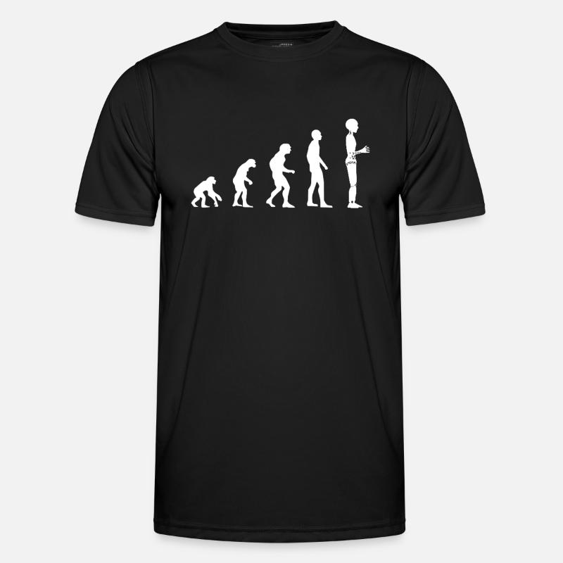 Robot Evolution - Men's Functional T-Shirt - black