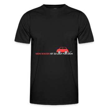 mein Wagen ist zu laut - Männer Funktions-T-Shirt - Schwarz - Vorne - AI Model Male 178 dark (178cm)