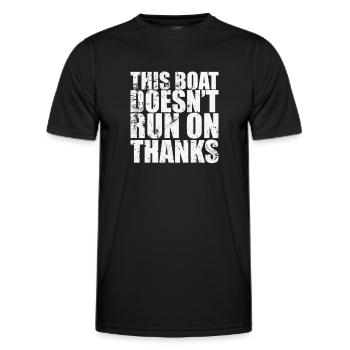 Ce bateau ne fonctionne pas sur le voilier Thanks - T-shirt sport Homme - noir - Devant - AI Model Male 178 dark (178cm)