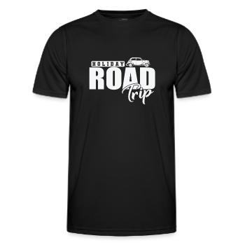 Holiday Road Trip Holiday Leisure Holidays - Men's Functional T-Shirt - black - Front - AI Model Male 178 dark (178cm)