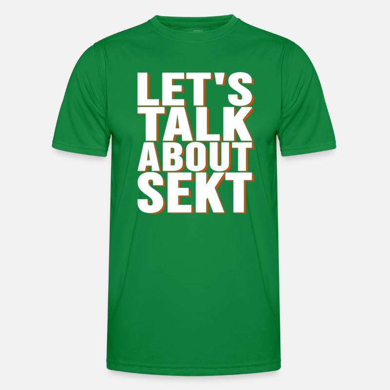 let's talkabout sekt Männer Funktions-T-Shirt