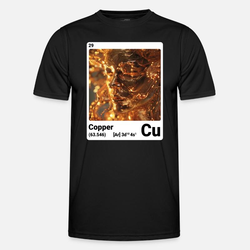AI am Copper (wt) - Men's Functional T-Shirt - black