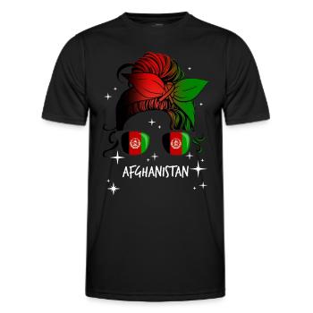Afghanistan - Men's Functional T-Shirt - black - Front - AI Model Male 178 dark (178cm)