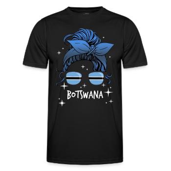 Botswana - Männer Funktions-T-Shirt - Schwarz - Vorne - AI Model Male 178 dark (178cm)