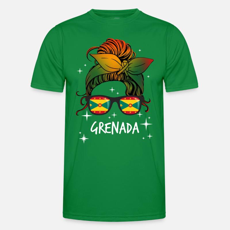 Grenada Männer Funktions-T-Shirt