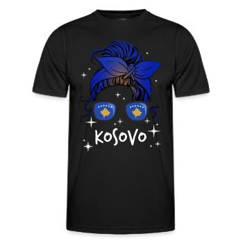 Kosovo - Männer Funktions-T-Shirt - Schwarz - Vorne - AI Model Male 178 dark (178cm)