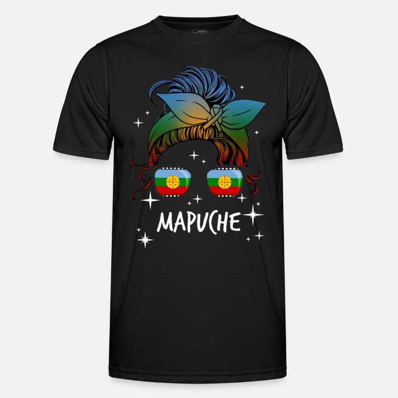 Mapuche - Männer Funktions-T-Shirt - Schwarz