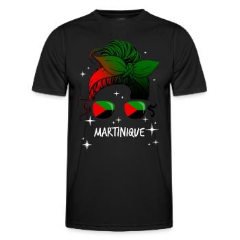 Martinique - T-shirt sport Homme - noir - Devant - AI Model Male 178 dark (178cm)