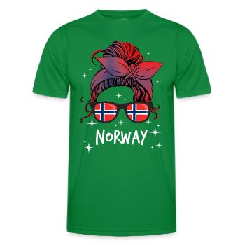 Norwegen - Männer Funktions-T-Shirt - Kelly Green - Vorne - AI Model Male 178 dark (178cm)