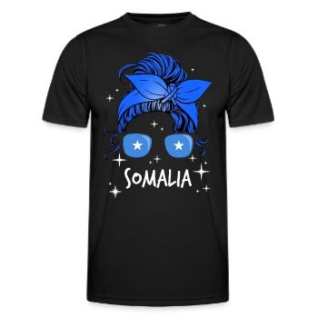 Somalia - Männer Funktions-T-Shirt - Schwarz - Vorne - AI Model Male 178 dark (178cm)