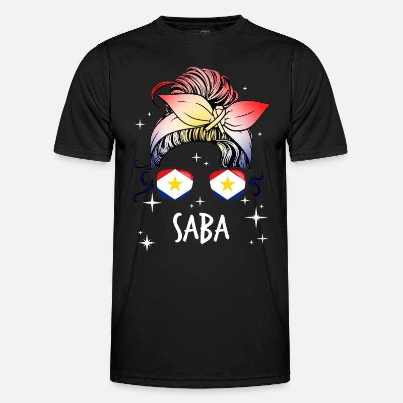 Saba - Männer Funktions-T-Shirt - Schwarz
