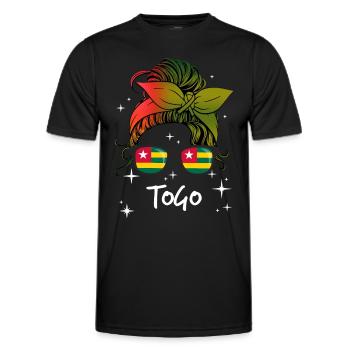 Togo - Männer Funktions-T-Shirt - Schwarz - Vorne - AI Model Male 178 dark (178cm)