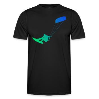 Kitesurf Kitesurf Kitesurfer Kitesurfers Kitesurf Hommes - T-shirt sport Homme - noir - Devant - AI Model Male 178 dark (178cm)