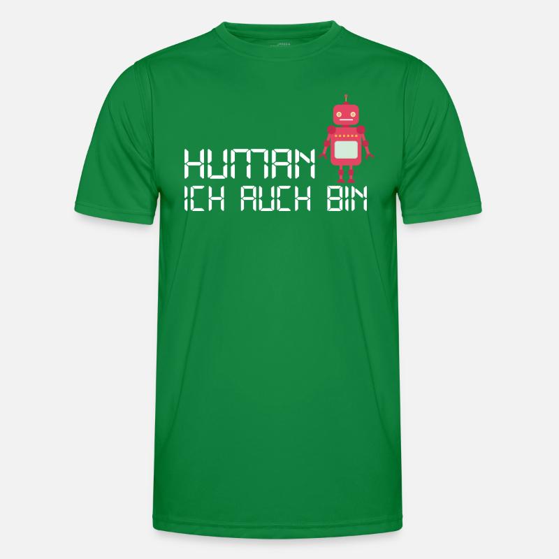 Human Robot Android Feels Human Men's Functional T-Shirt