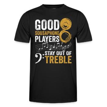 Sousaphone Brass Band Orchestra Musicien - T-shirt sport Homme - noir - Devant - AI Model Male 178 dark (178cm)