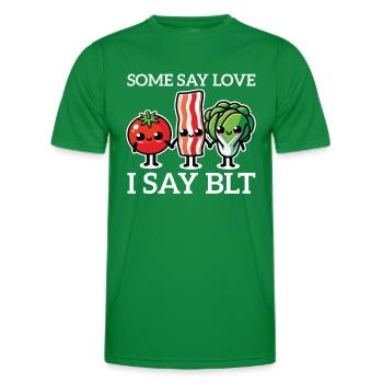 BLT Sandwich Foodie Love Toast Bread Bacon Cooking - Men's Functional T-Shirt - kelly green - Front - AI Model Male 178 dark (178cm)