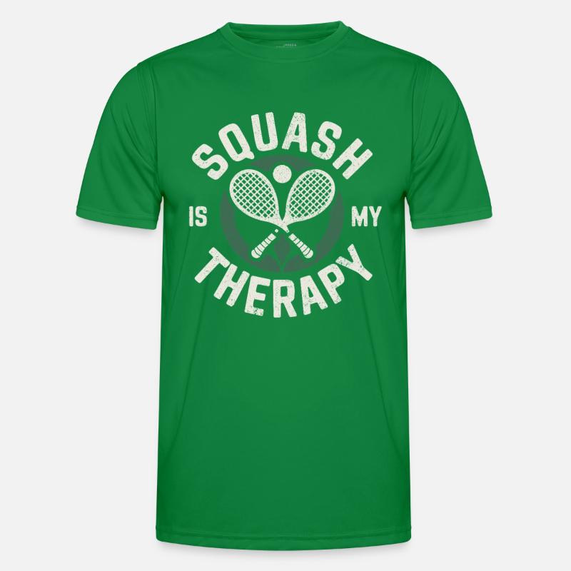Squash is my Therapy Funny Squash Player Men's Functional T-Shirt