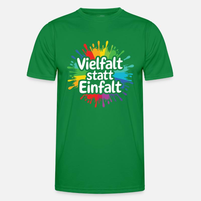 Diversity instead of simplicity: Statement against the right Men's Functional T-Shirt
