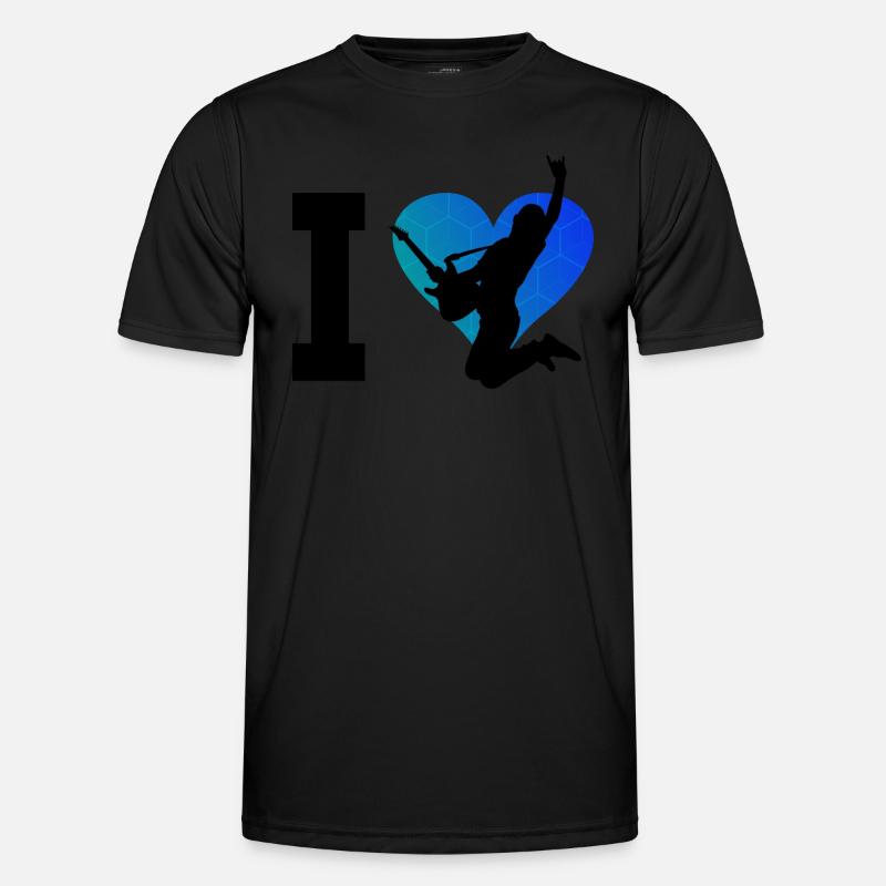 classical guitar electronic guitar Men - Men's Functional T-Shirt - black