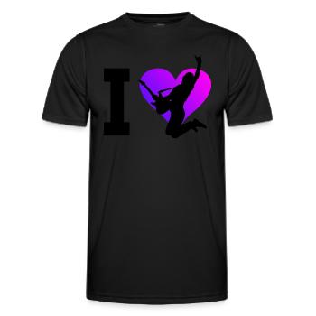 akustische gitarre Gitarre Guitar Damen - Männer Funktions-T-Shirt - Schwarz - Vorne - AI Model Male 178 dark (178cm)