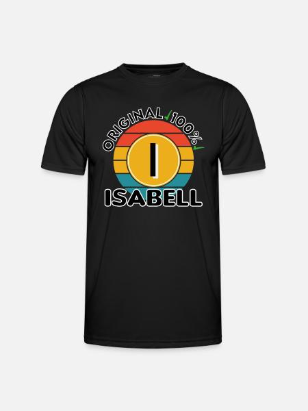 Isabell - Männer Funktions-T-Shirt - Schwarz