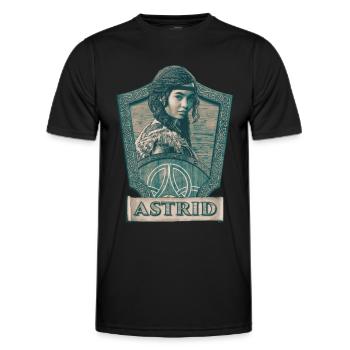 Dragons Astrid - T-shirt sport Homme - noir - Devant - AI Model Male 178 dark (178cm)
