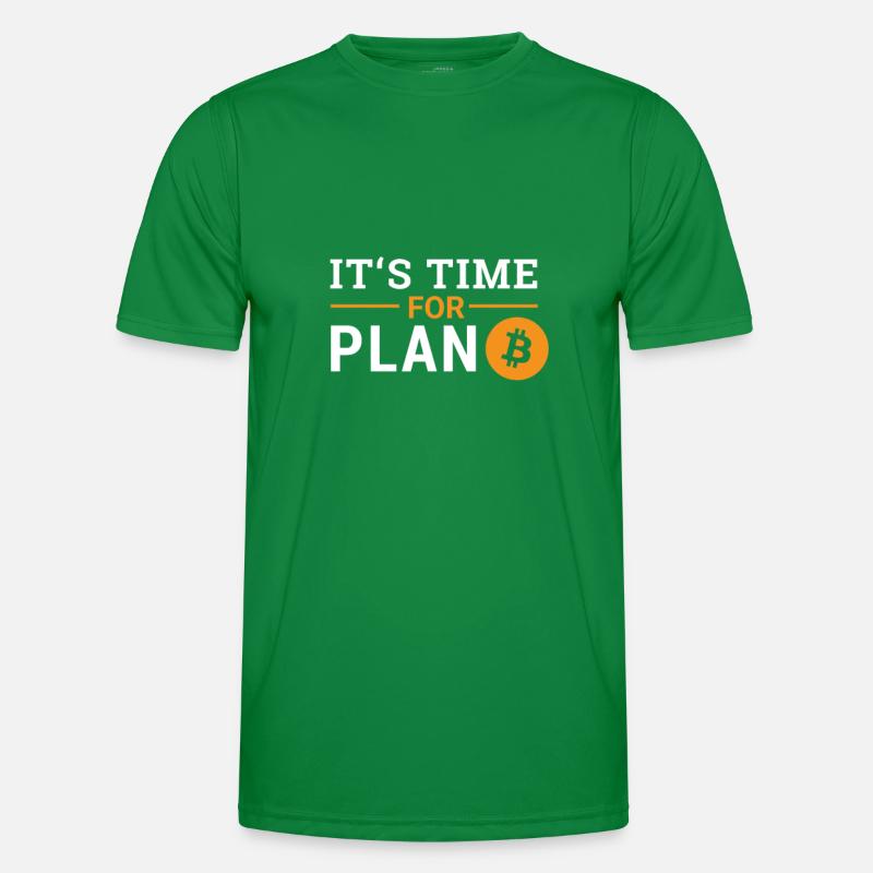 It's Time For Plan B Bitcoin Men's Functional T-Shirt