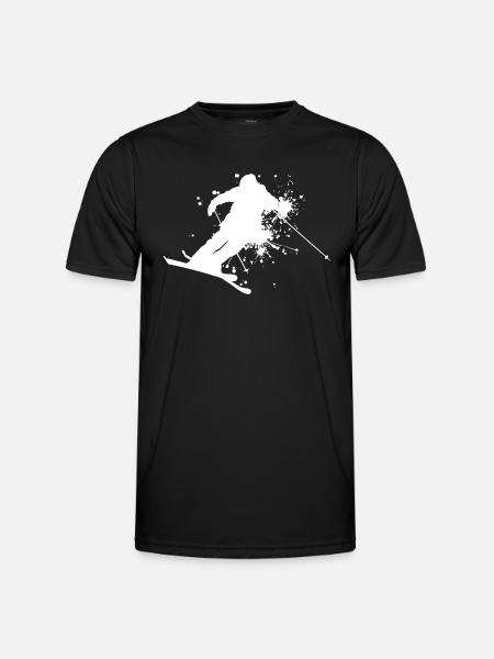 Freestyle Ski Ski Jumping Herren Ski Freestyle - Funktionsshirt til herrer - sort