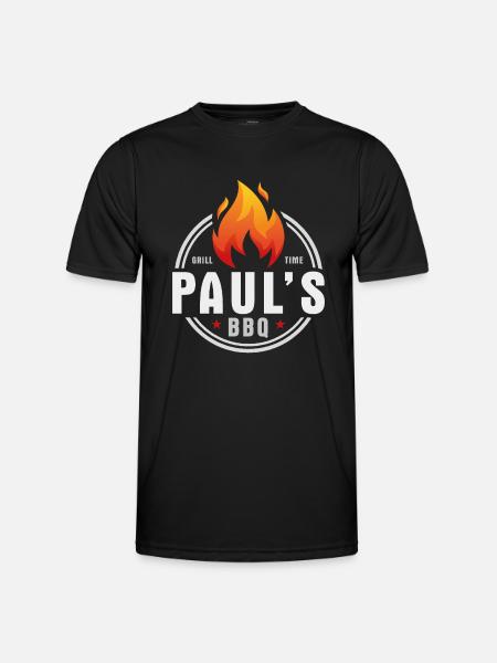 Pauls BBQ - Men's Functional T-Shirt - black