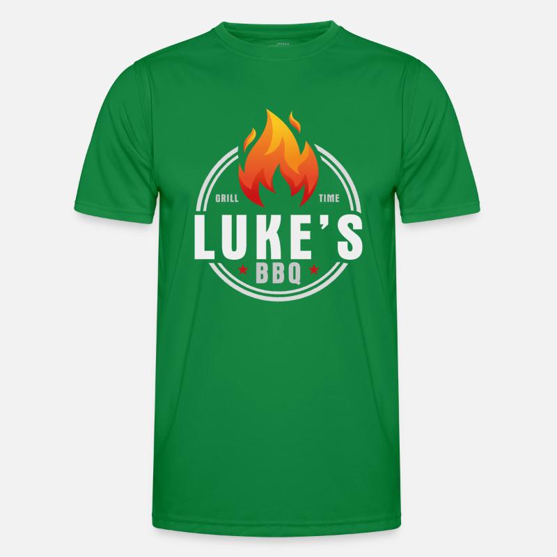 Lukes BBQ Männer Funktions-T-Shirt