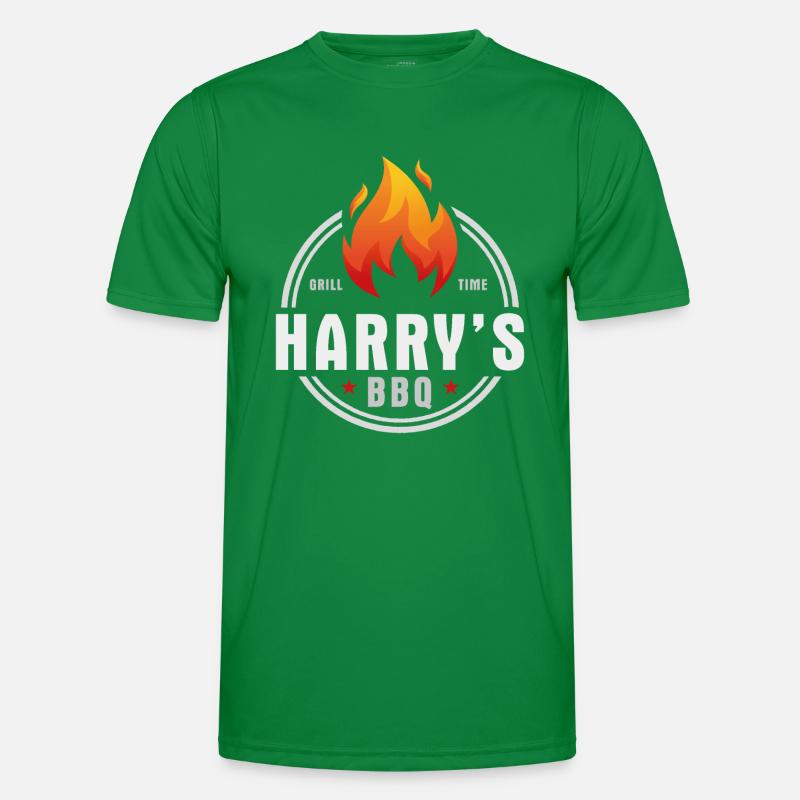 Harrys BBQ Men's Functional T-Shirt
