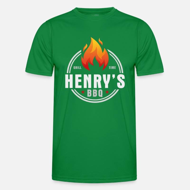 Henrys BBQ Männer Funktions-T-Shirt