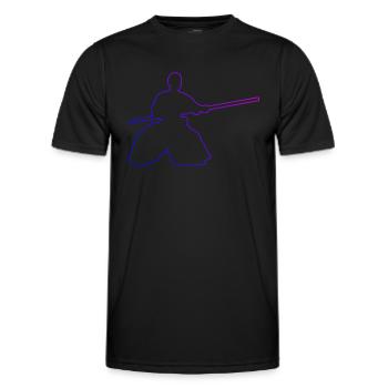Kampfsport Herren Damen Aikido Aikidoka Martial Ar - Männer Funktions-T-Shirt - Schwarz - Vorne - AI Model Male 178 dark (178cm)