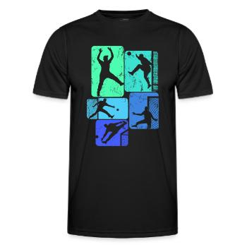Handball Goalkeeper Handball Players Boys Children - Men's Functional T-Shirt - black - Front - AI Model Male 178 dark (178cm)