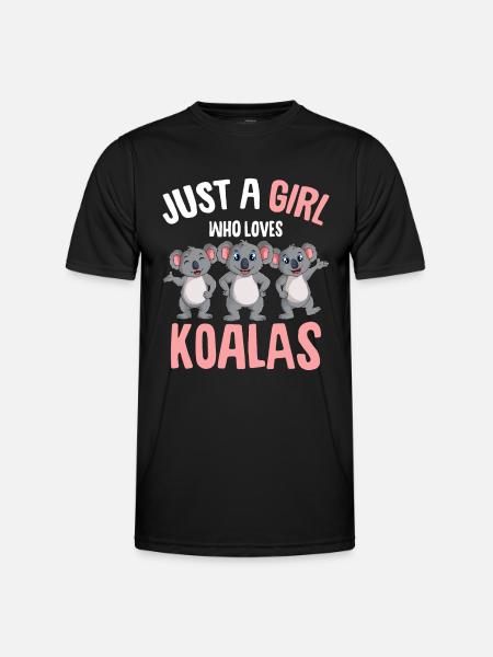 Koala Girl - Men's Functional T-Shirt - black