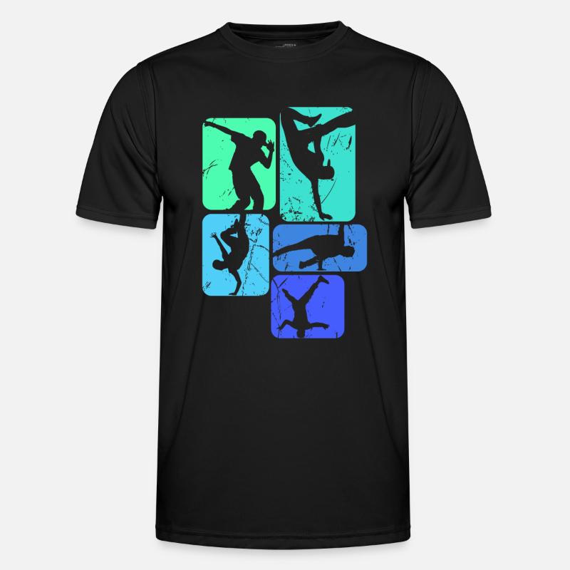 Breakdance Breakdancer Breakdancing Kinder Jungen Männer Funktions-T-Shirt
