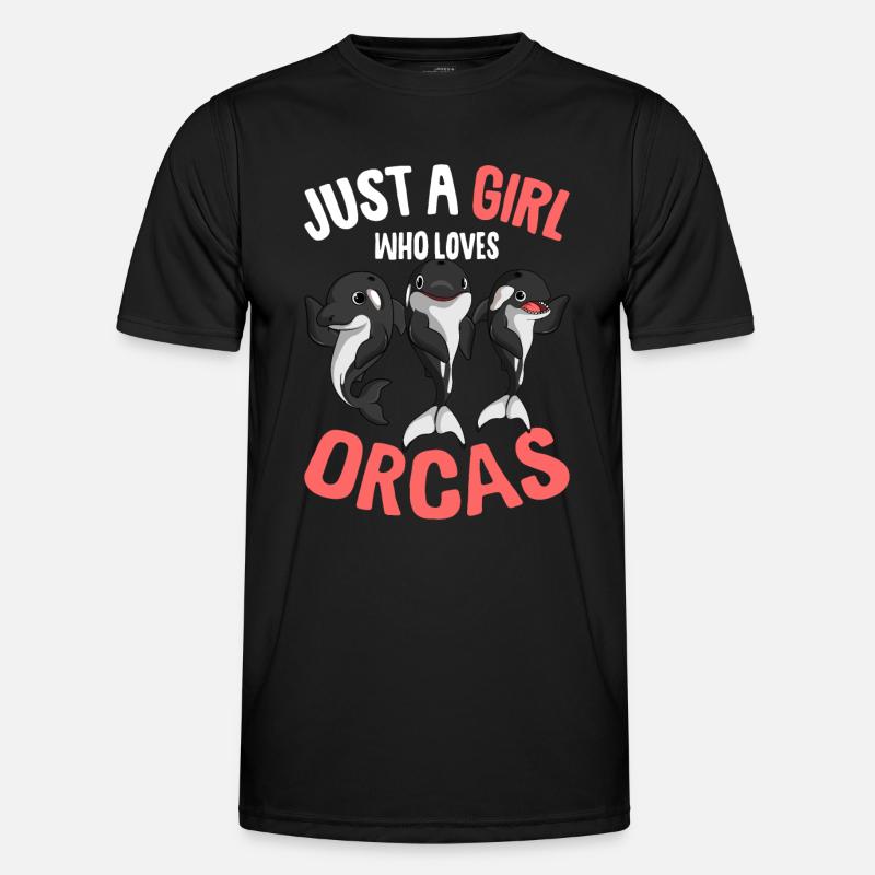 Orca Mädchen - Männer Funktions-T-Shirt - Schwarz