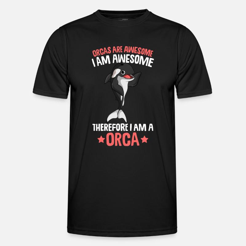 Orca Whale - Men's Functional T-Shirt - black