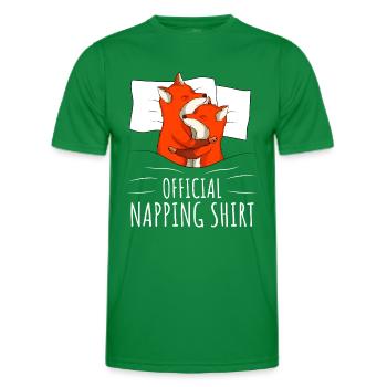 Chemise de couchage Fox - T-shirt sport Homme - vert - Devant - AI Model Male 178 dark (178cm)