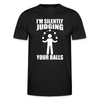 Lustiger Jongleur - Männer Funktions-T-Shirt - Schwarz - Vorne - AI Model Male 178 dark (178cm)