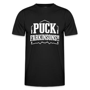 Parkinson-Patient Puck Farkinsons - Männer Funktions-T-Shirt - Schwarz - Vorne - AI Model Male 178 dark (178cm)