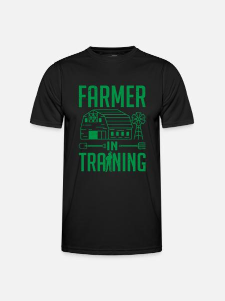 Farmer In Training Farming - Men's Functional T-Shirt - black