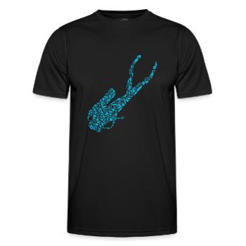 Scuba Diver Scuba Dive Scuba Diving - Men's Functional T-Shirt - black - Front - AI Model Male 178 dark (178cm)