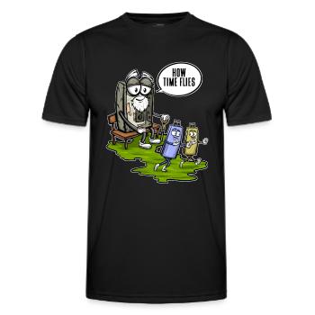 Cassette des années 80 90 Cassette Sitting Cassette Cassette - T-shirt sport Homme - noir - Devant - AI Model Male 178 dark (178cm)