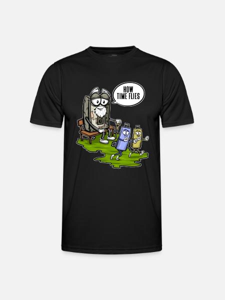 80er 90er Jahre Kassette Musik Sitzen Kassette Kassette - Männer Funktions-T-Shirt - Schwarz