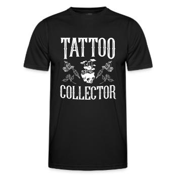 Tattoo Künstler Tattoo Sammler Tattoo - Männer Funktions-T-Shirt - Schwarz - Vorne - AI Model Male 178 dark (178cm)