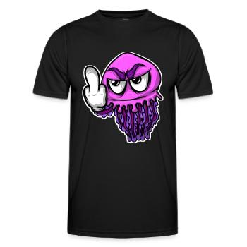Méduse méduse du majeur Méduse - T-shirt sport Homme - noir - Devant - AI Model Male 178 dark (178cm)